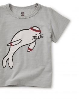 Camiseta bebê do leão de mar